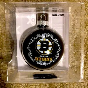 NHL Team Glass Ornament Boston Bruins